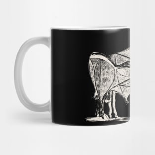 Picasso's Bull Black Mug